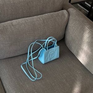 Small Pool Blue Telfar Shopping Bag